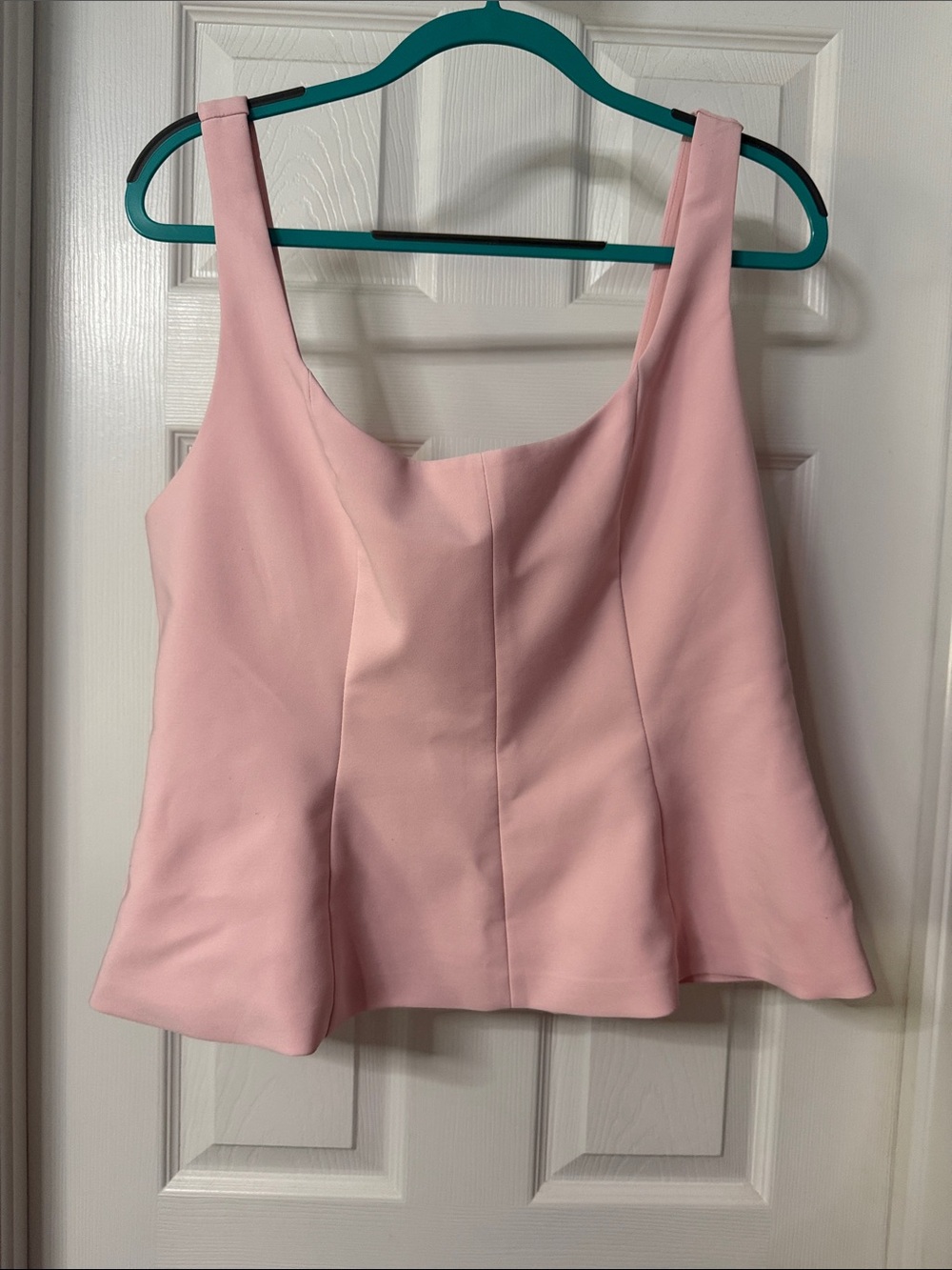 Dynamite Blush Pink Peplum Top